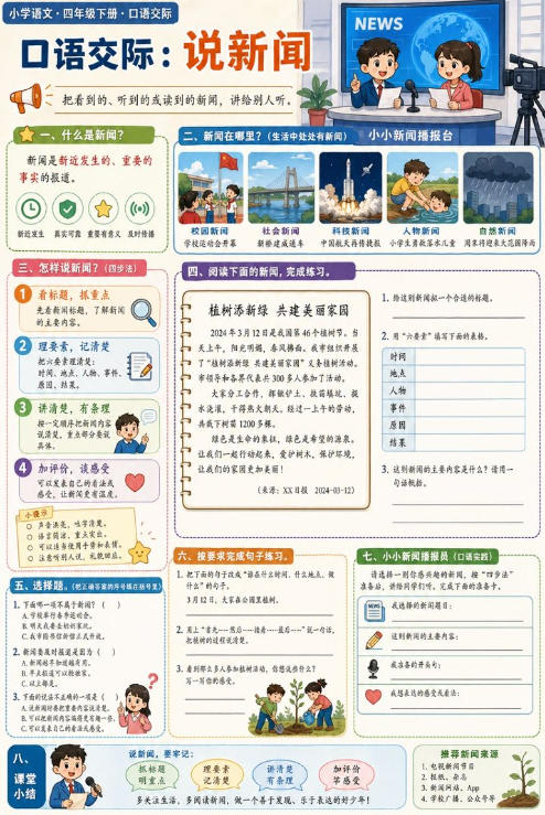 口语交际：说新闻--超彩高清版本