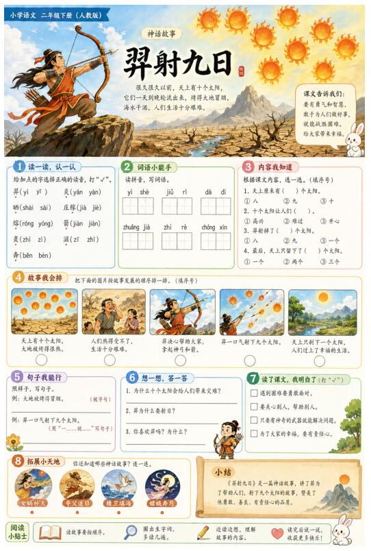 羿射九日--超彩高清版本