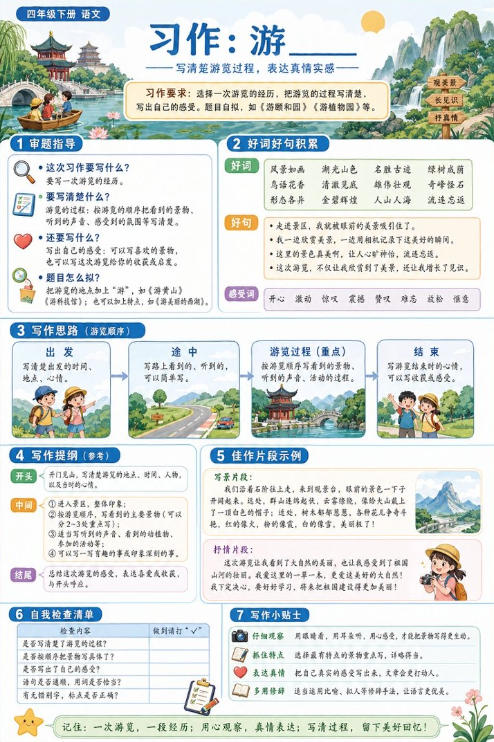 习作：游____--超彩高清版本