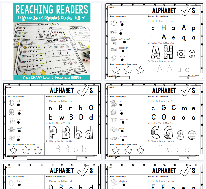 【80页高清彩色版】字母练习纸Reaching Readers【完整可直接打印】字母练习纸Reaching Readers