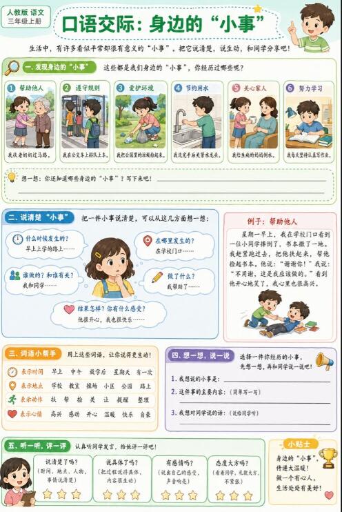 口语交际：身边的 “小事”--超彩高清版本