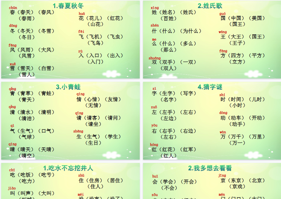 【30页完整版】生字组词大全资料【高清直接可打印】