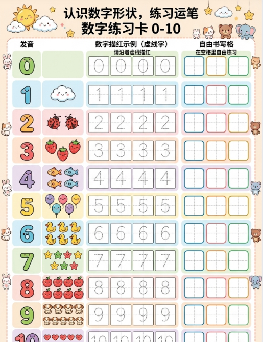 【4页高彩版】题目都配有可爱小图标，孩子做题就像在闯关【幼儿高彩版】