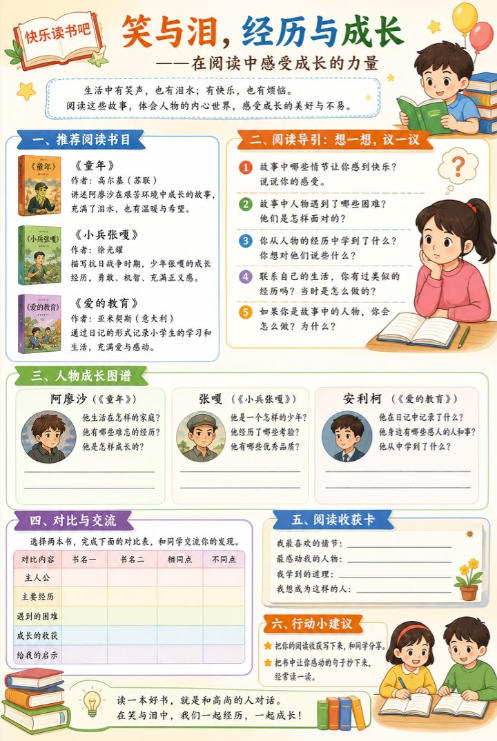 快乐读书吧：笑与泪，经历与成长--超彩高清版本