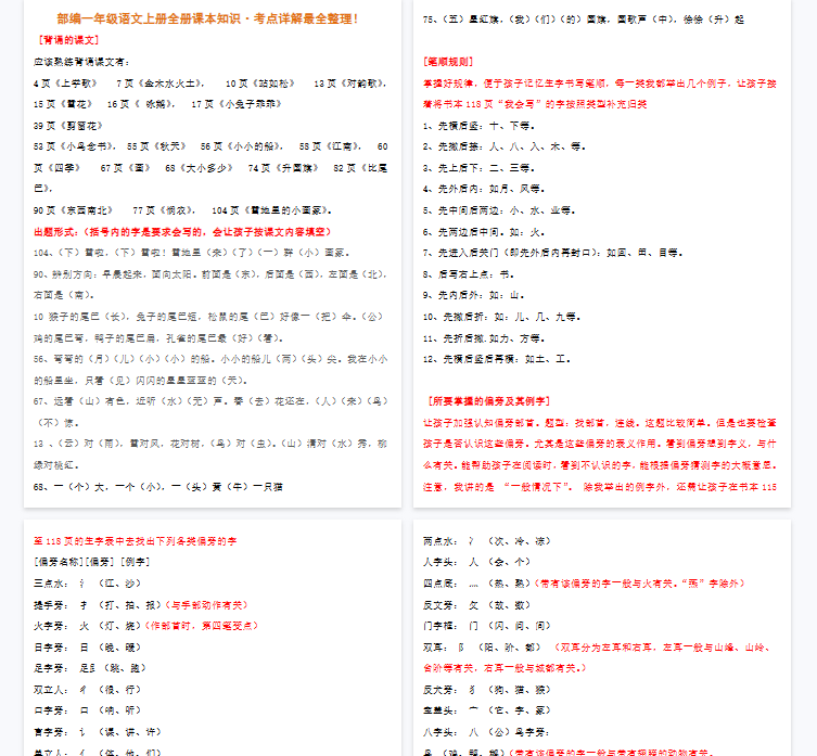 【19页完整版】全册课本知识·考点详解最全整理【高清直接可打印】