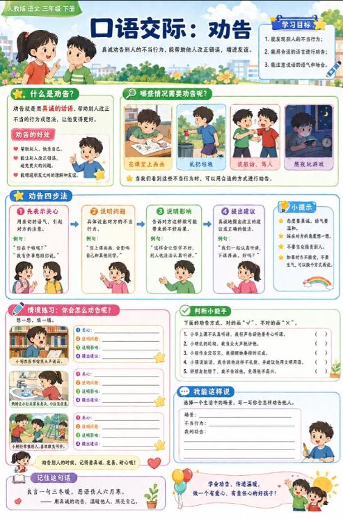 口语交际：劝告--超彩高清版本