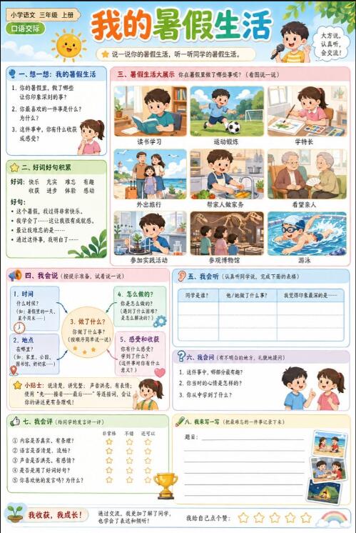 口语交际：我的暑假生活--超彩高清版本