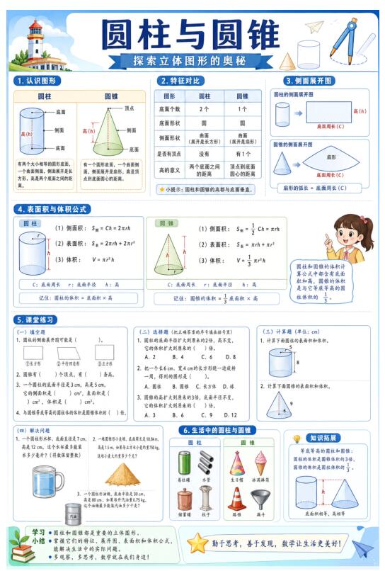 圆柱与圆锥--超彩高清版本