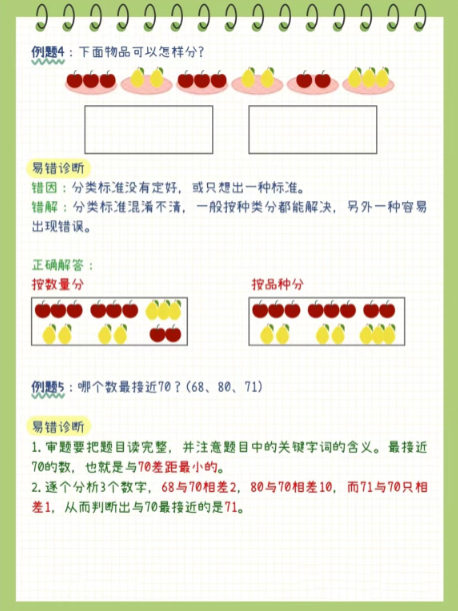 《2025春新课改一年级数学下册易错题汇总》