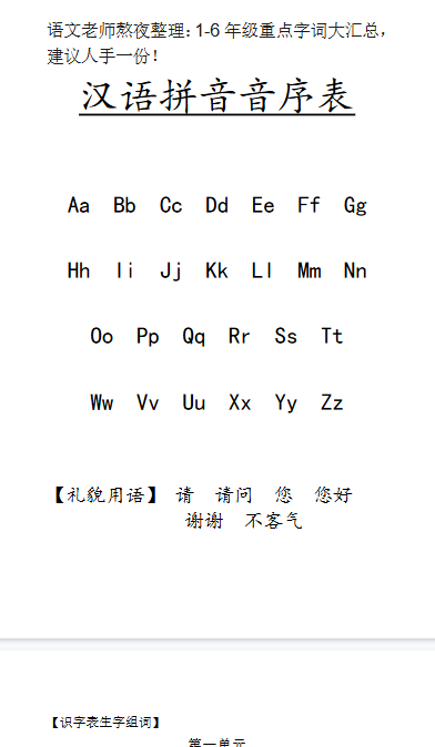 【37页新版】小升初复习::1-6年级重点字词大汇总,建议人手一份!【高清完整版】