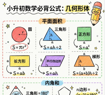 【2026春新版】小升初必背公式2【高彩板】