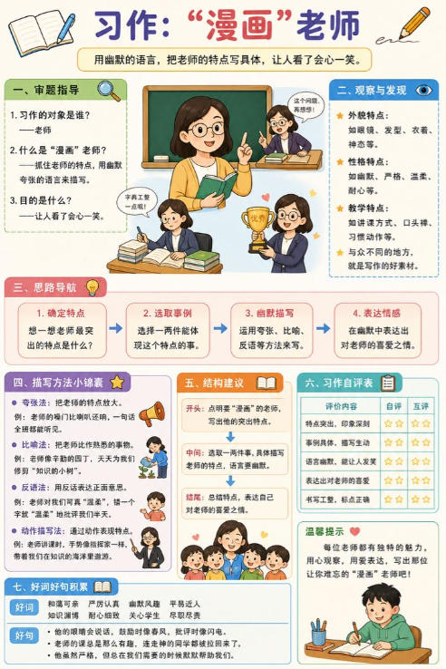 习作：“漫画” 老师--超彩高清版本