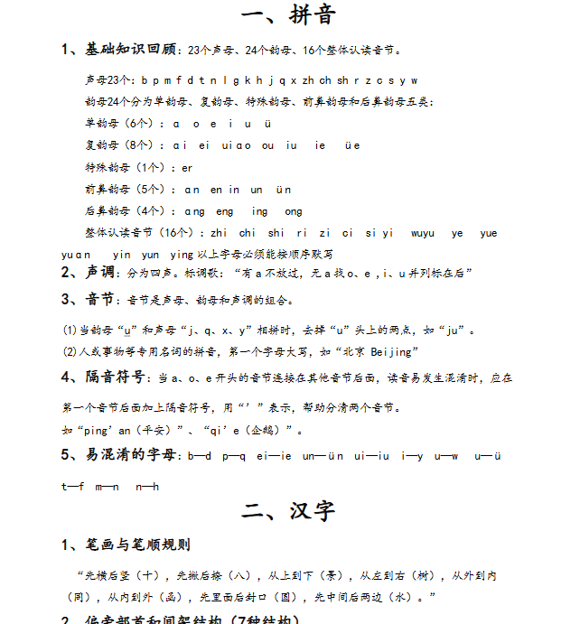 【33页新版】最完整的小学语文知识总结(小升初专用)【高清完整版】