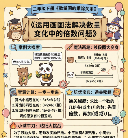 【2026春】二下数学《数量间的乘除关系》方法提升高彩图