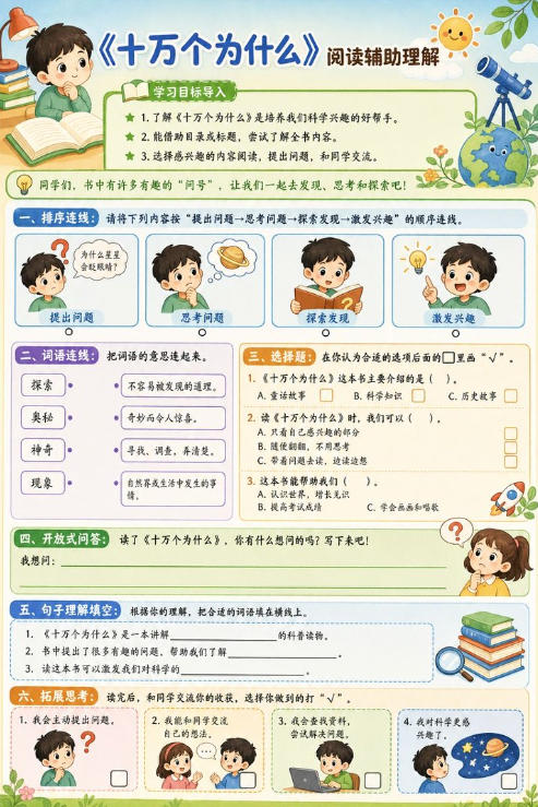 快乐读书吧:十万个为什么--超彩高清版本