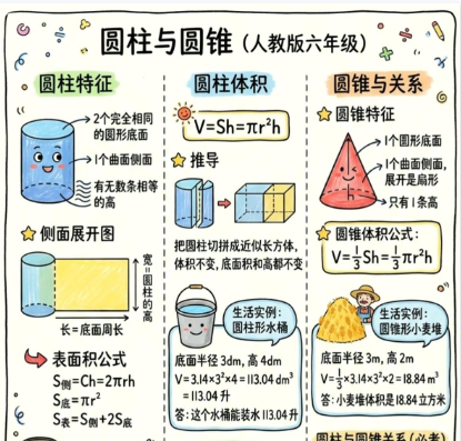 【2026春新版】六年级圆柱和圆锥【高彩板】