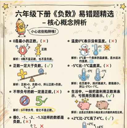 【2026春新版】六年级下册负数【高彩板】