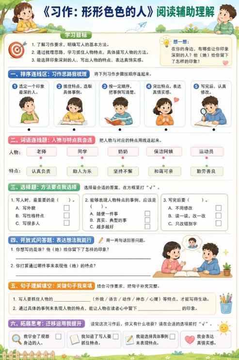 习作：形形色色的人--超彩高清版本