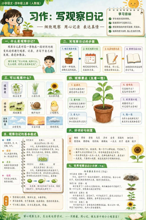 习作：写观察日记--超彩高清版本