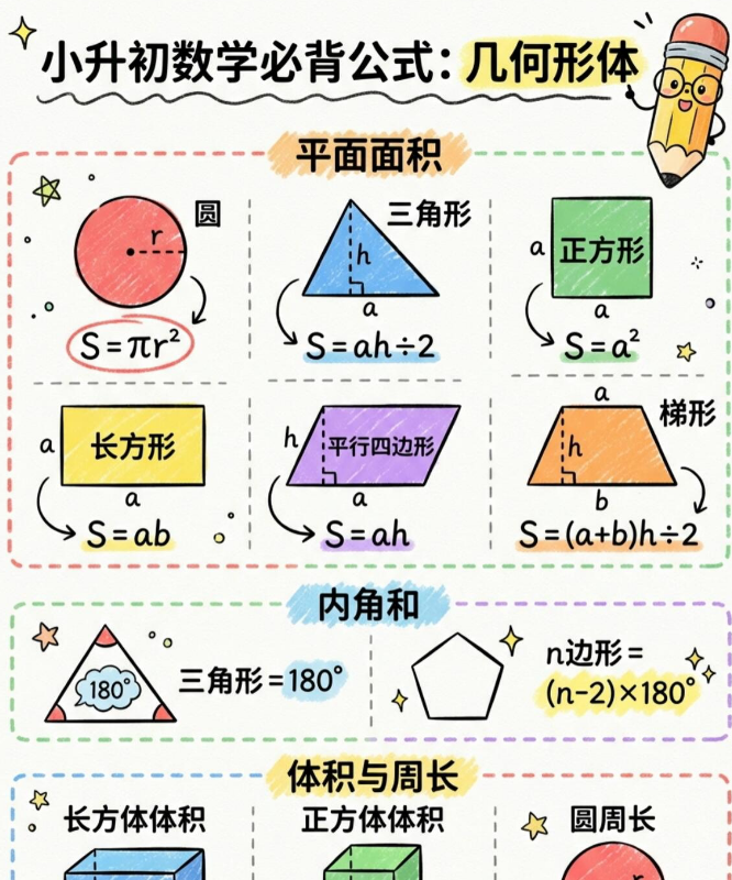 【2026春新版】小升初必背公式2【高彩板】