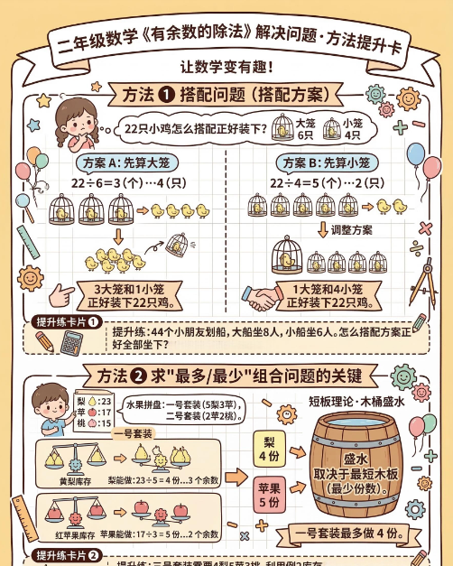 【2026春】二下数学《有余数的除法》方法提升！