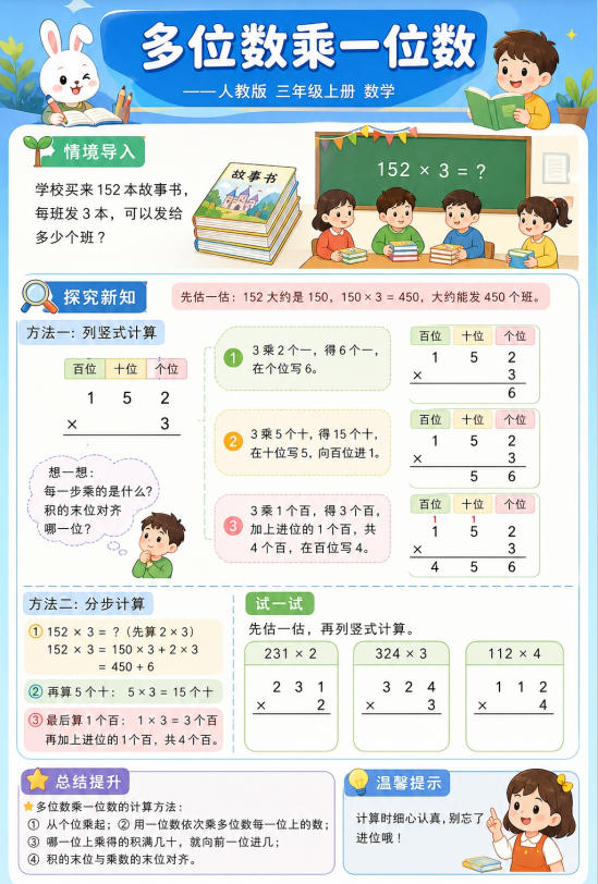 多位数乘一位数--超彩高清版本