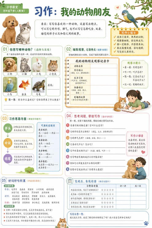 习作:我的动物朋友--超彩高清版本
