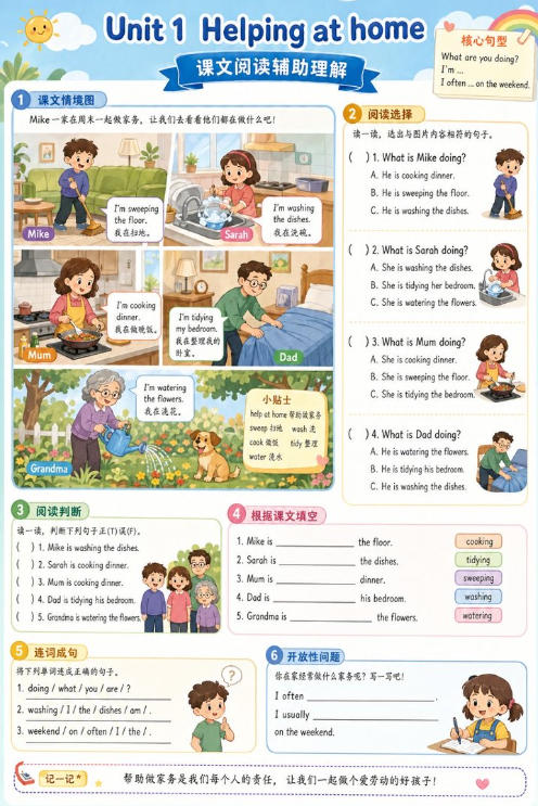 Unit 1 Helping at home--超彩高清版本