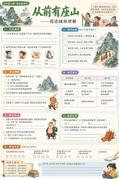 快乐读书吧：从前有座山--超彩高清版本