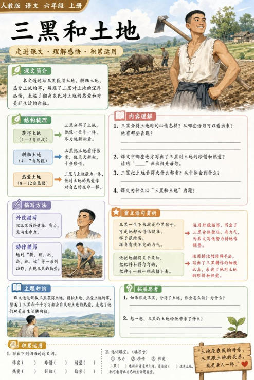 三黑和土地--超彩高清版本