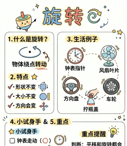 【2026春新版】三年级下册旋转【高彩板】