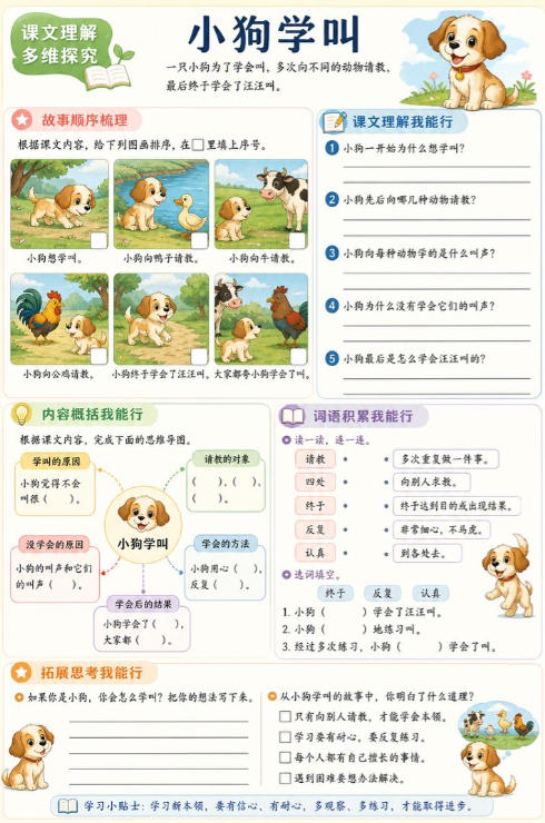 小狗学叫--超彩高清版本