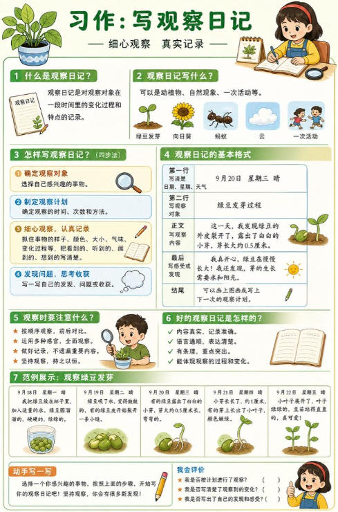 习作：写观察日记--超彩高清版本