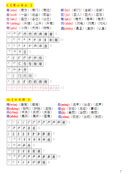 《2025春新课改二上语文生字拼音、笔顺、组词》