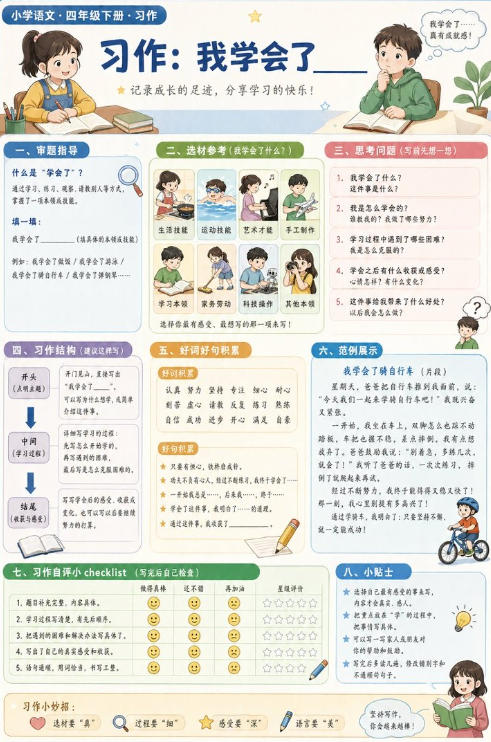 习作：我学会了____--超彩高清版本