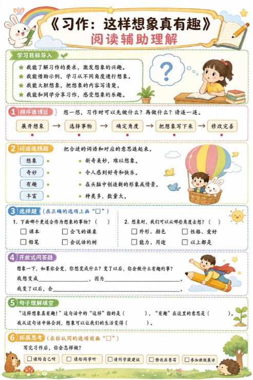 习作：这样想象真有趣--超彩高清版本