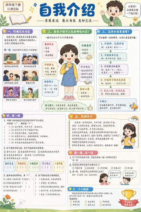 口语交际:自我介绍--超彩高清版本