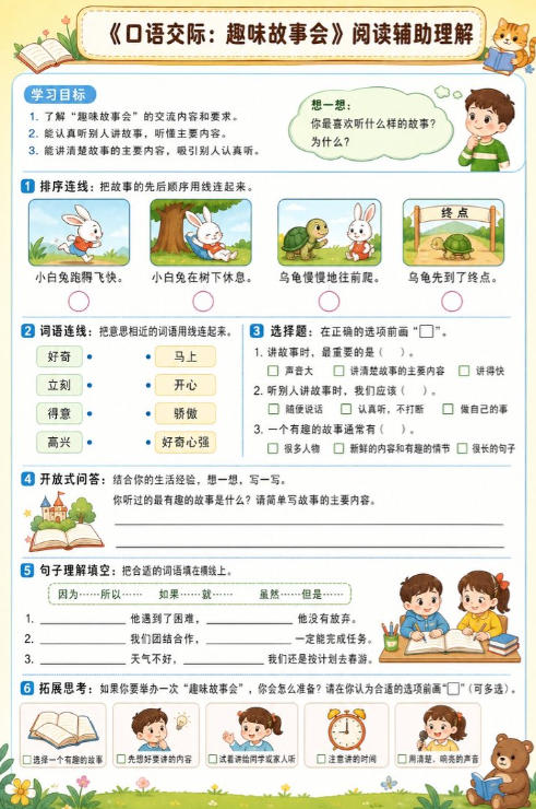 口语交际：趣味故事会--超彩高清版本
