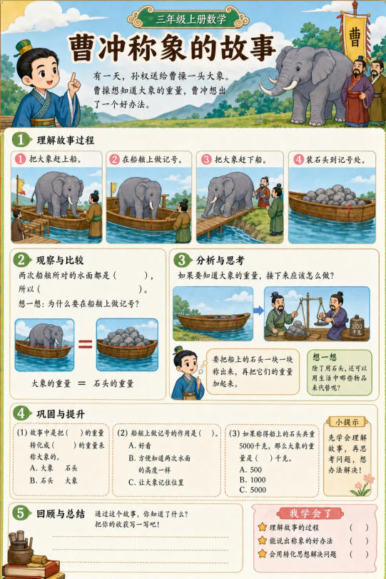曹冲称象的故事--超彩高清版本