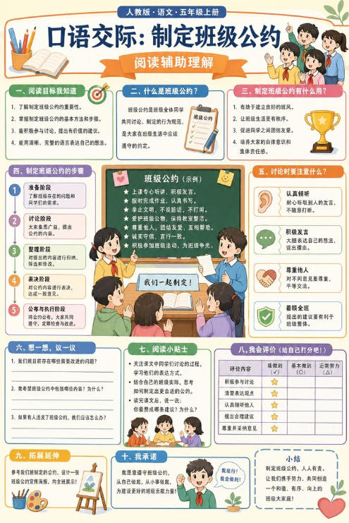 口语交际：制定班级公约--超彩高清版本