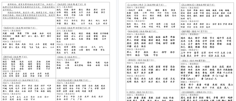 【2026春4页】小学语文《课课贴》1年级下册