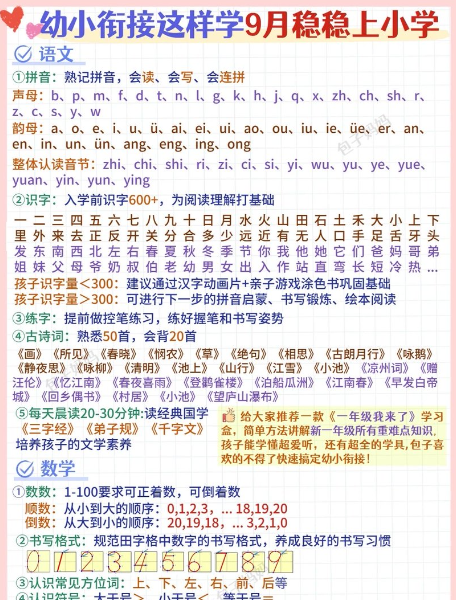 【3页完整版】9月份稳稳上小学