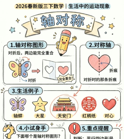 【2026春新版】三年级下册轴对称【高彩板】