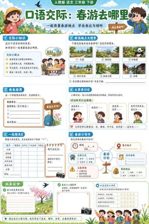 口语交际：春游去哪里--超彩高清版本