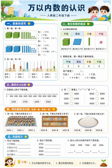 万以内数的认识--超彩高清版本