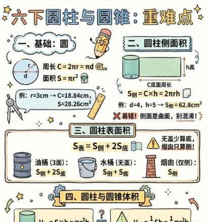 【2026春新版】六年级下册圆柱和圆锥【高彩板】