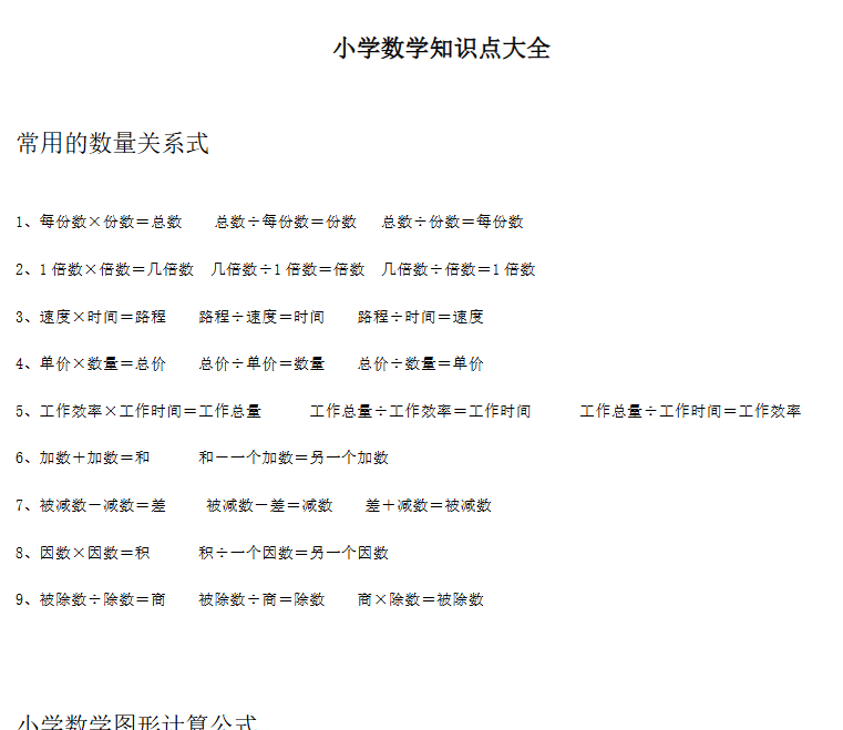 【38页新版】小升初，小学数学知识点全在这了，吃透它们，来年考试拿高分！【高清完整版】