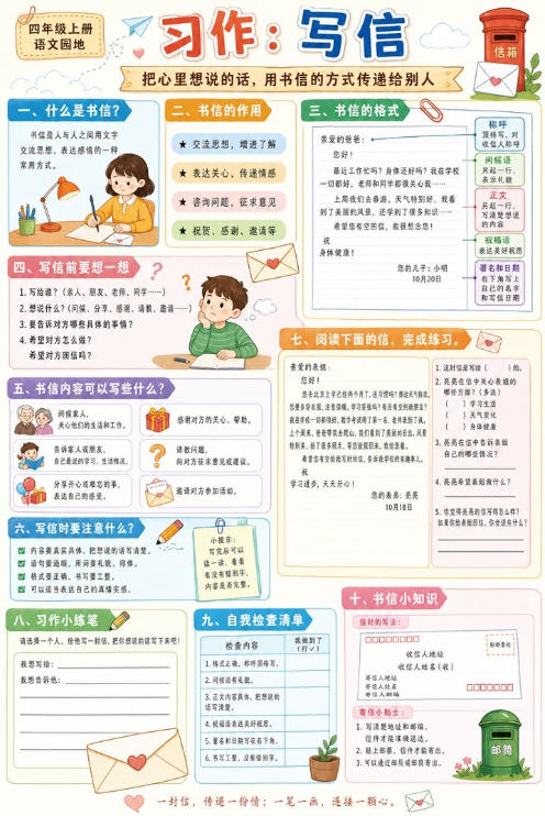 习作：写信--超彩高清版本