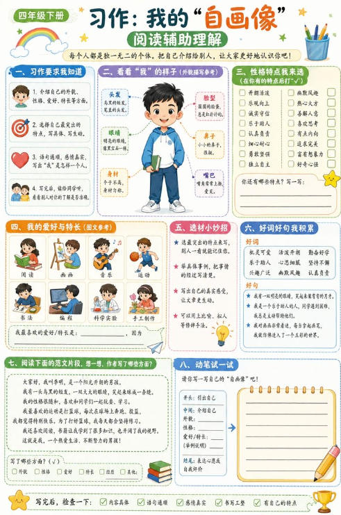 习作:我的 “自画像”--超彩高清版本