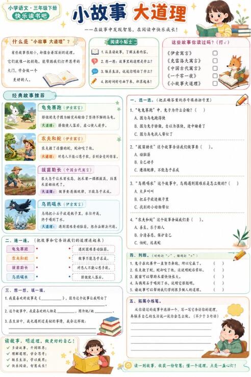 快乐读书吧：小故事大道理--超彩高清版本